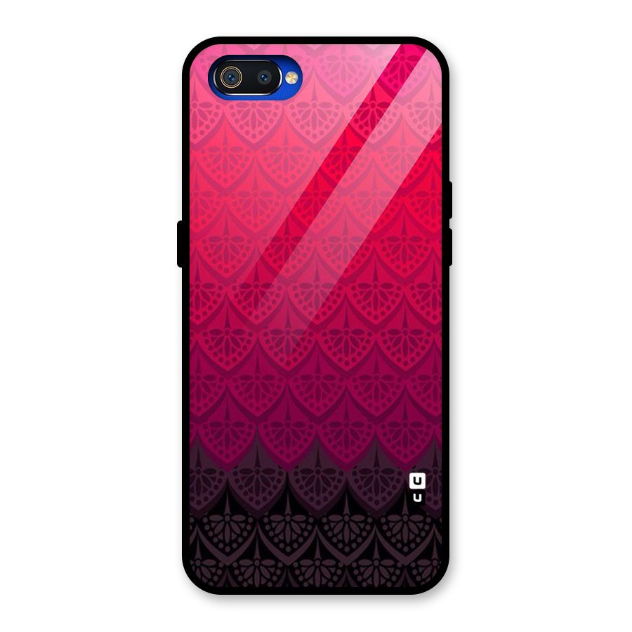 Shades Red Design Glass Back Case for Realme C2