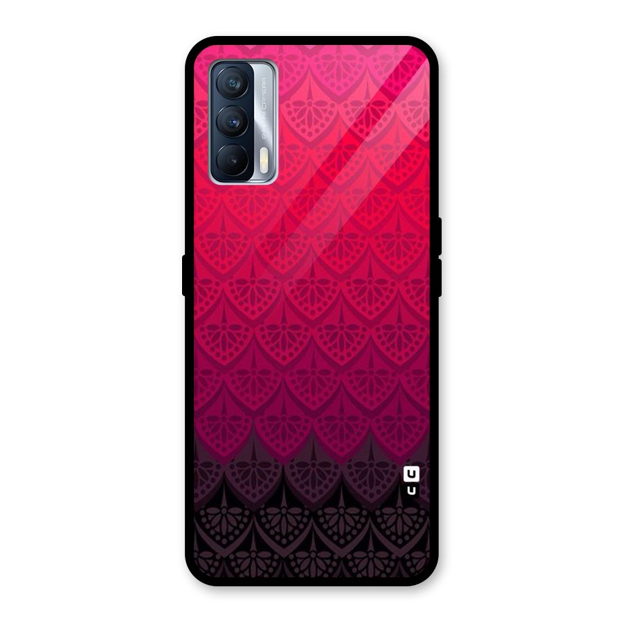 Shades Red Design Glass Back Case for Realme X7