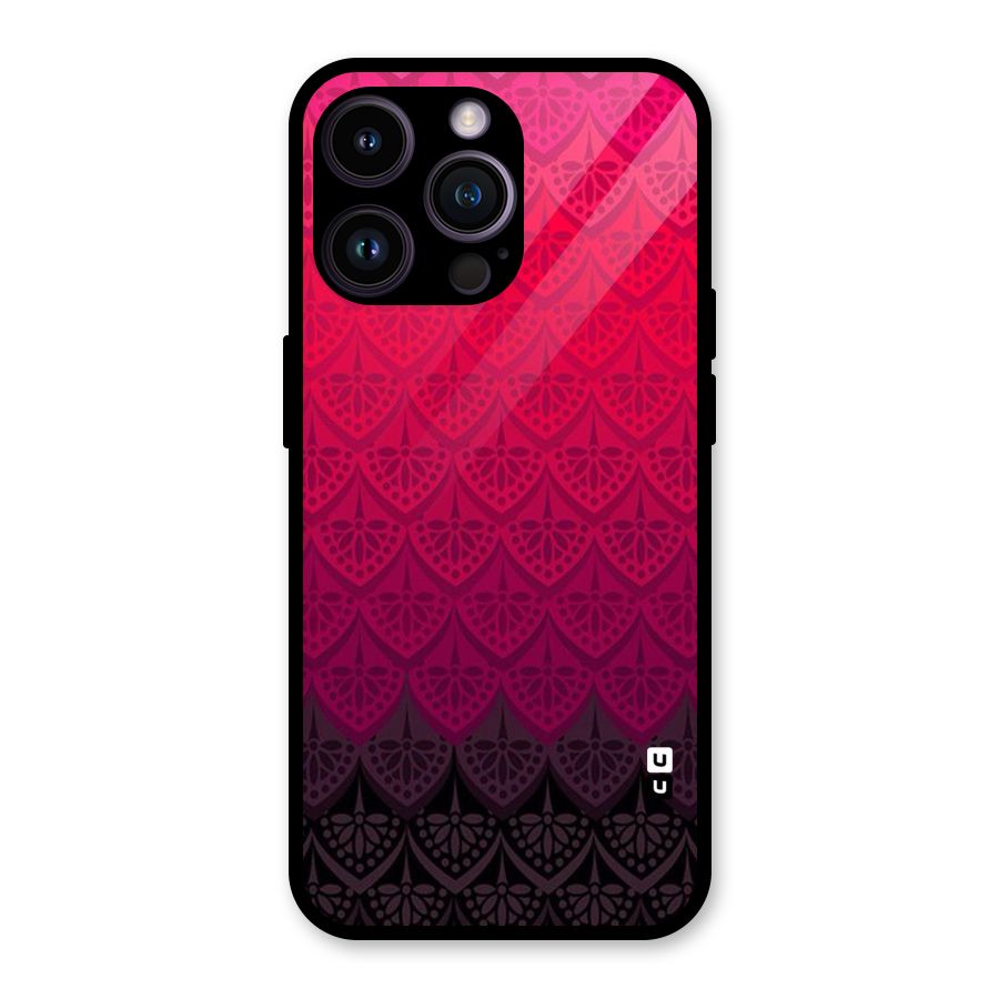 Shades Red Design Glass Back Case for iPhone 14 Pro Max