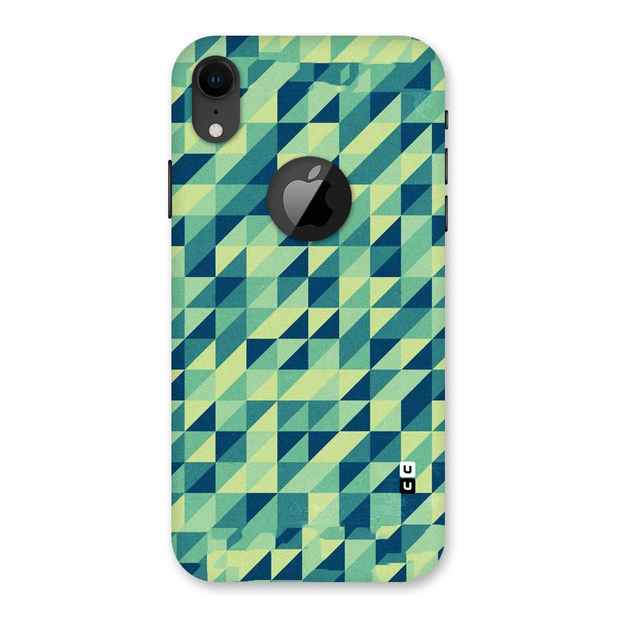 Shady Green Back Case for iPhone XR Logo Cut