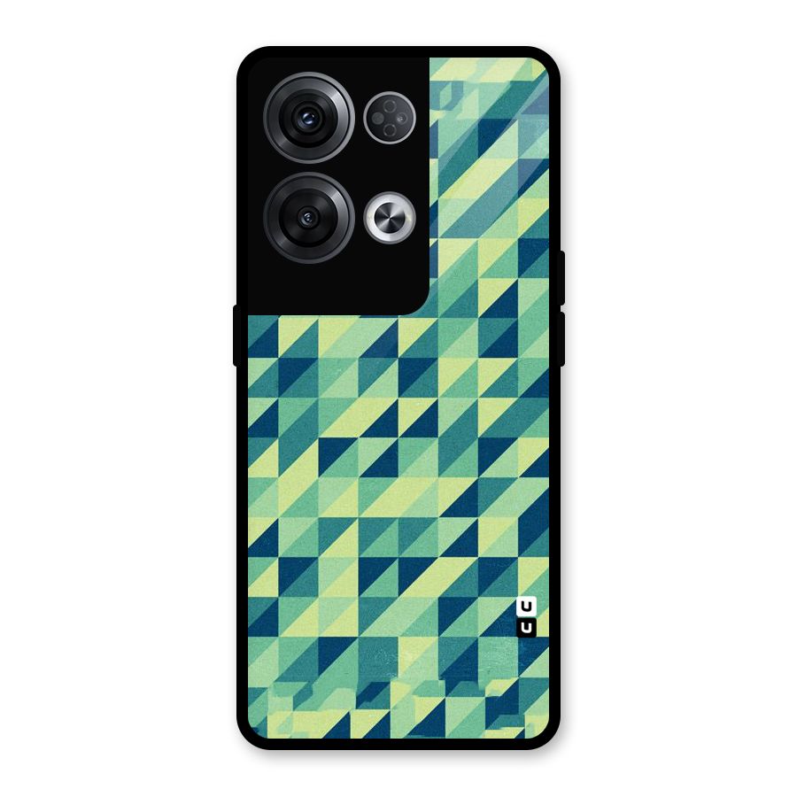 Shady Green Glass Back Case for Oppo Reno8 Pro 5G