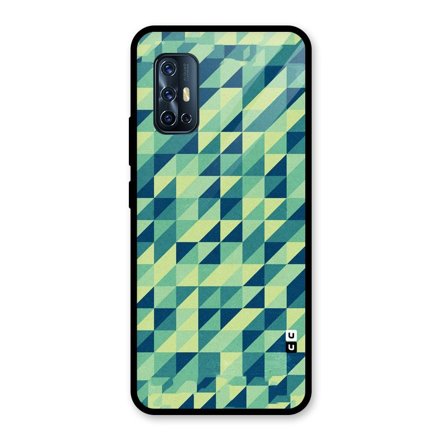 Shady Green Glass Back Case for Vivo V17