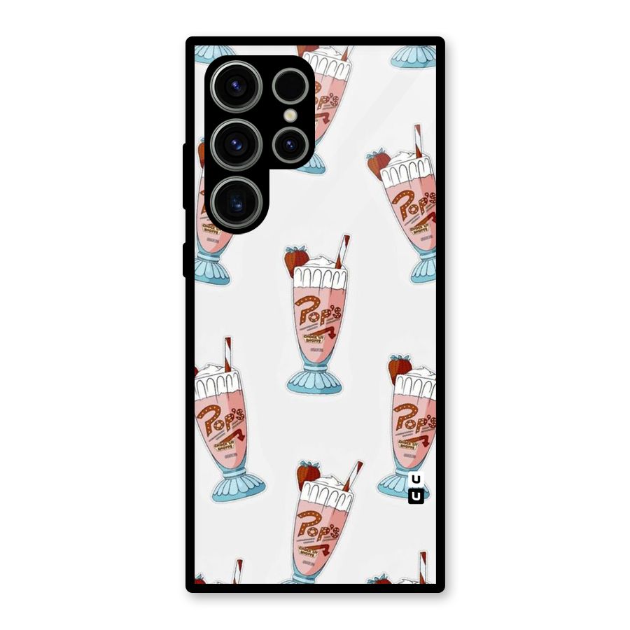 Shake Design Glass Back Case for Galaxy S23 Ultra
