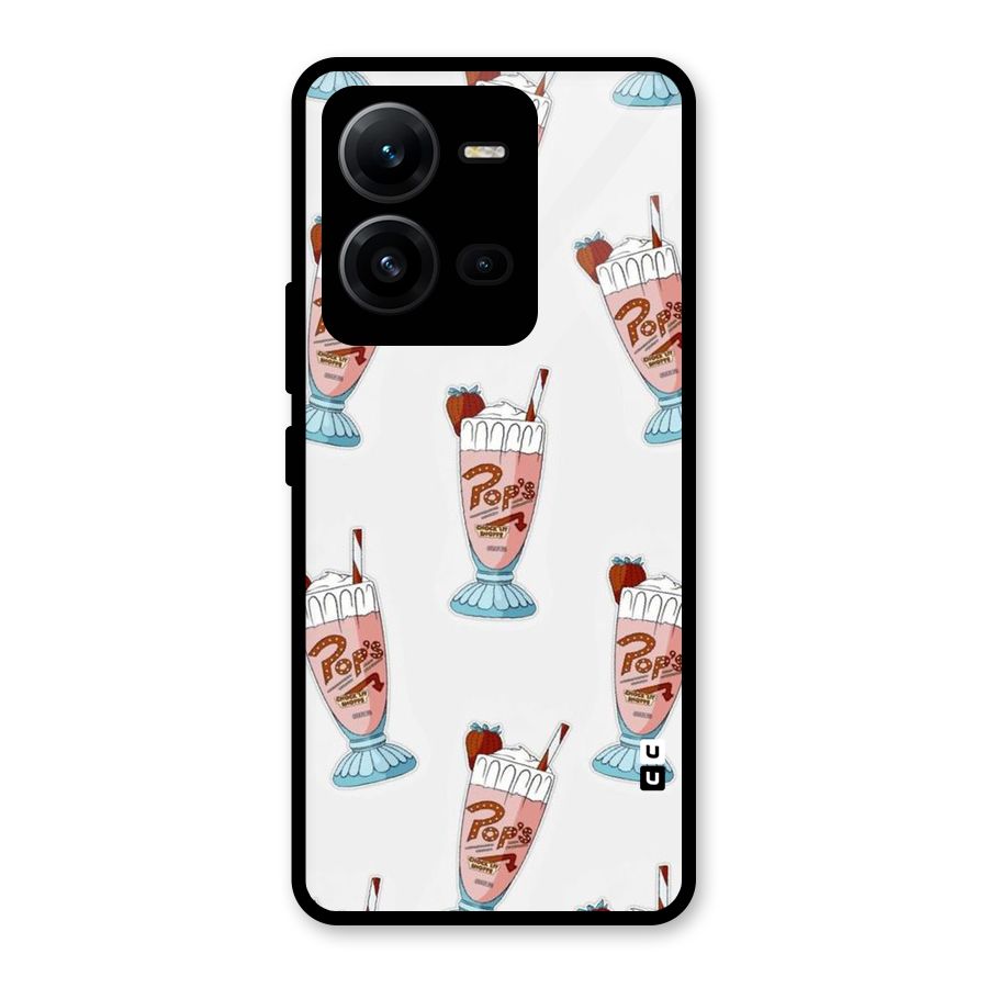 Shake Design Glass Back Case for Vivo V25
