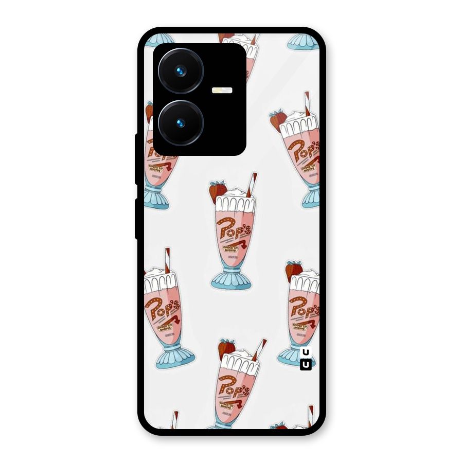 Shake Design Glass Back Case for Vivo Y22