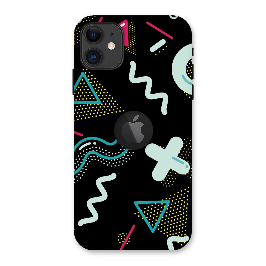 Shapes Pattern Back Case for iPhone 11 Logo Cut
