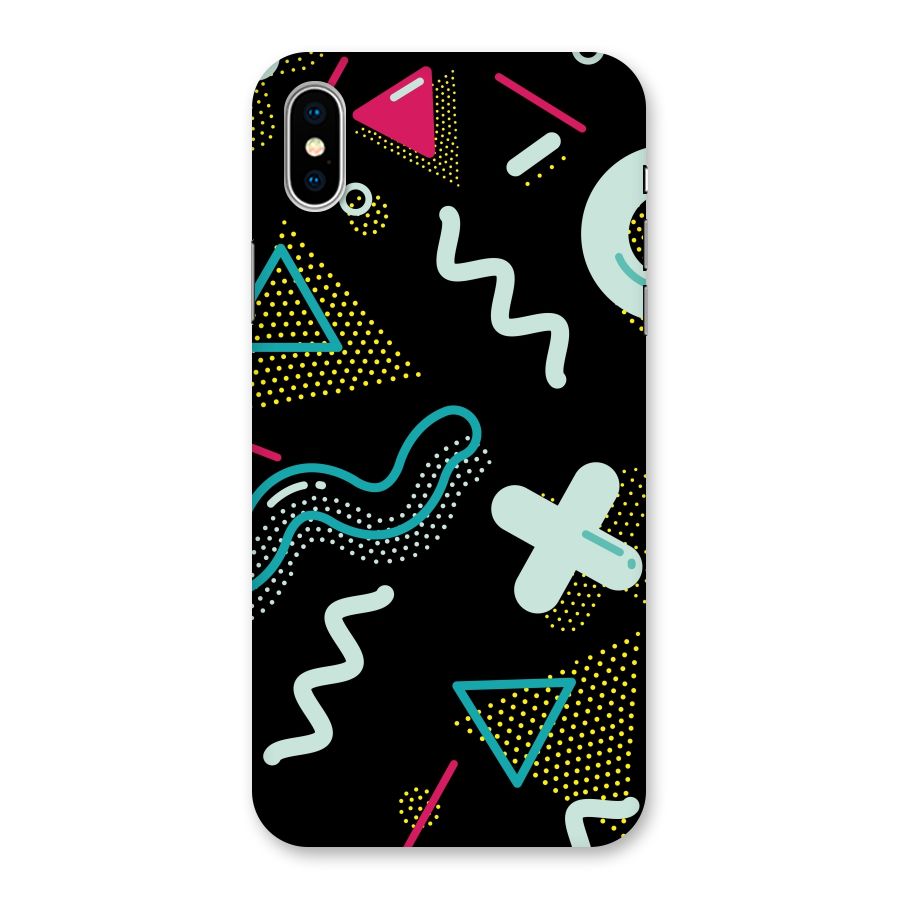 Shapes Pattern Back Case for iPhone XS