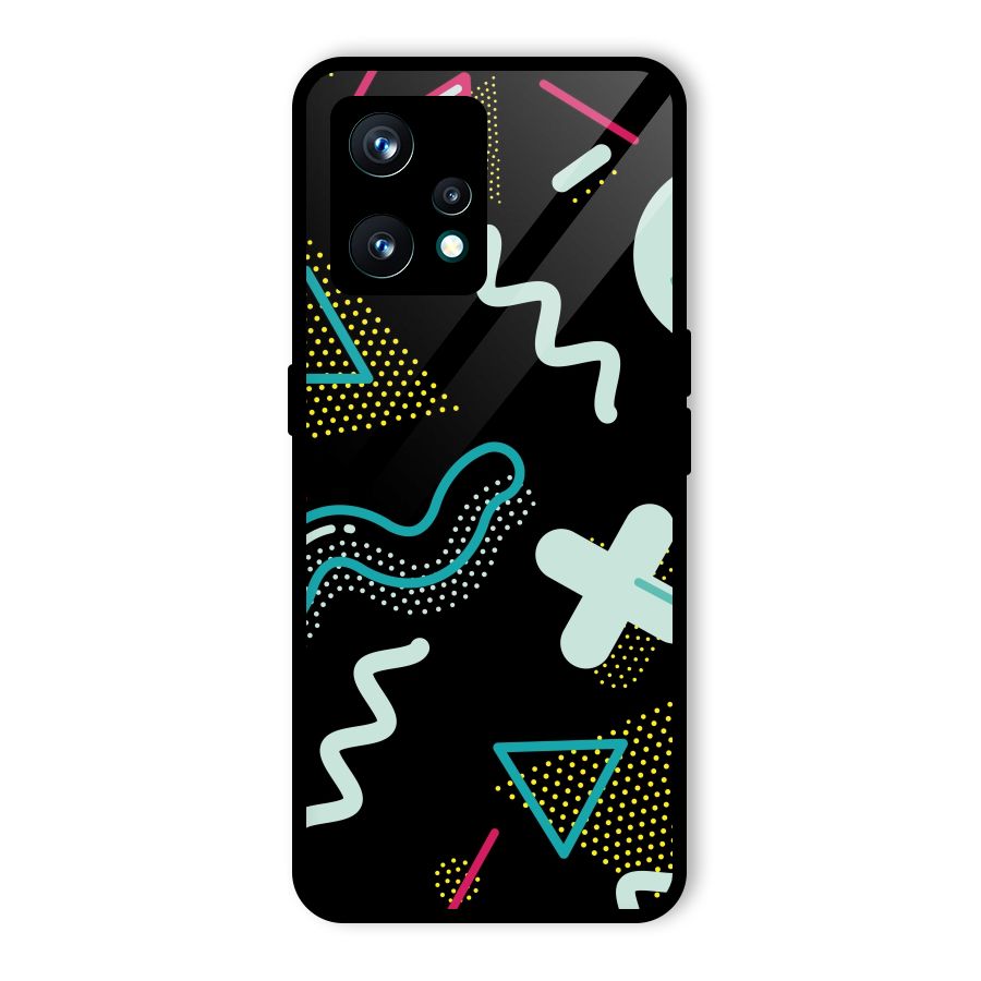 Shapes Pattern Glass Back Case for Realme 9 Pro Plus 5G