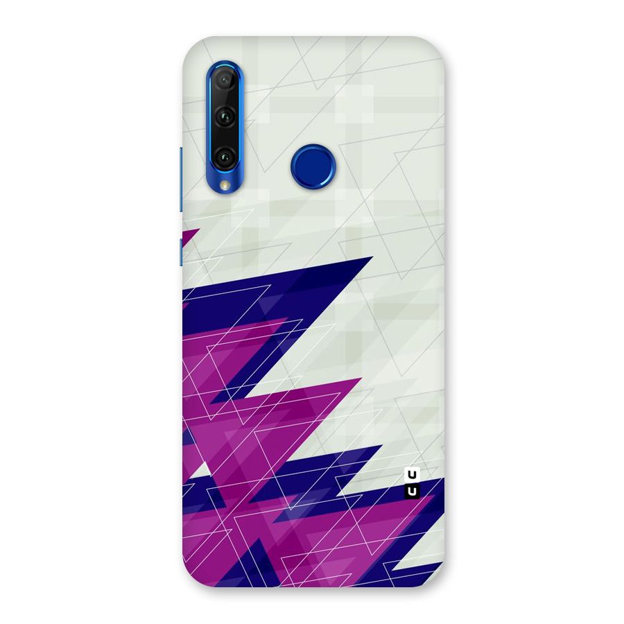 Sharp Abstract Design Back Case for Honor 20i
