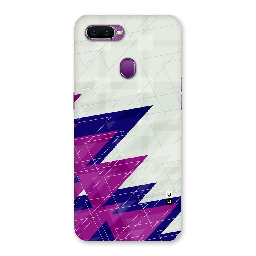 Sharp Abstract Design Back Case for Oppo F9