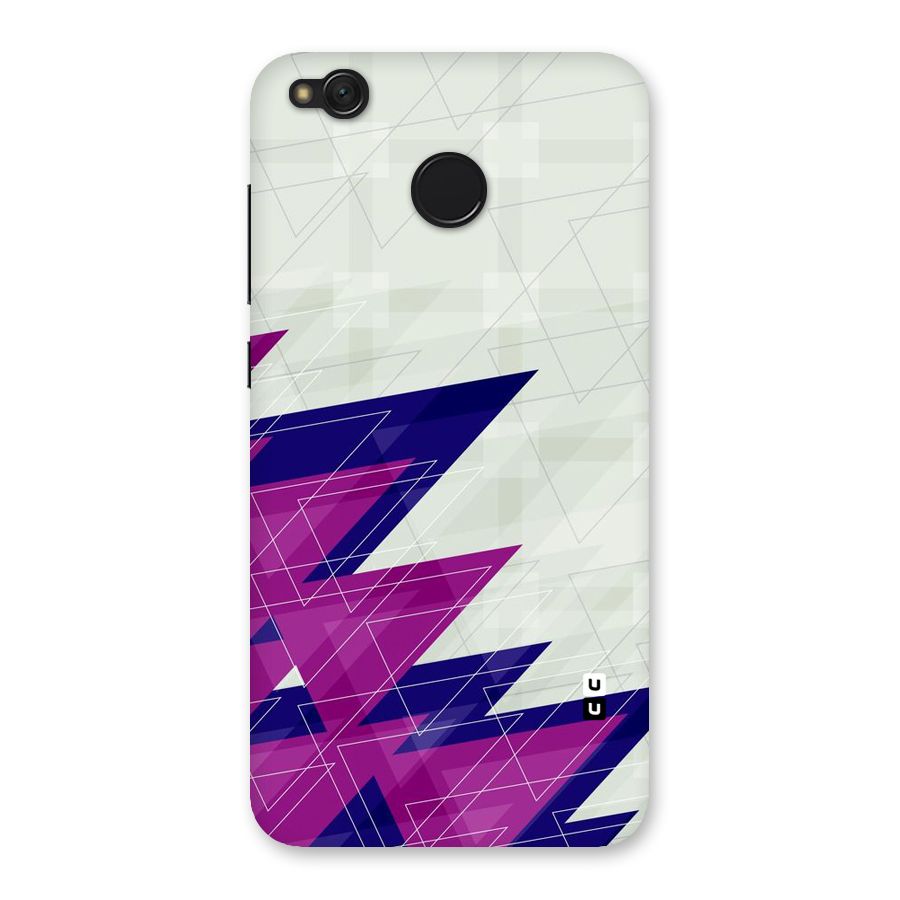 Sharp Abstract Design Back Case for Redmi 4