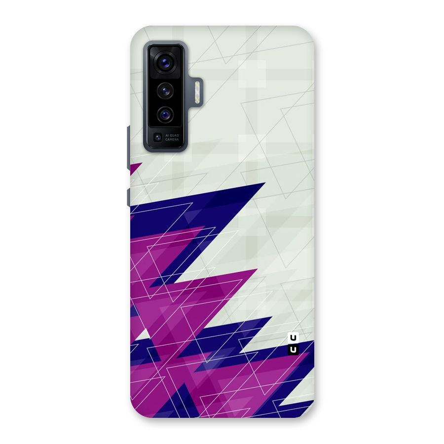 Sharp Abstract Design Back Case for Vivo X50