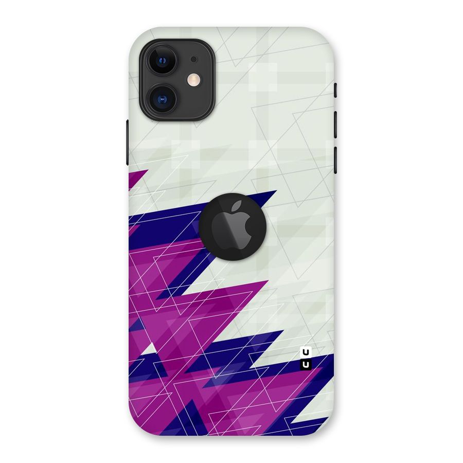 Sharp Abstract Design Back Case for iPhone 11 Logo Cut