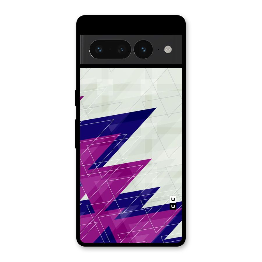 Sharp Abstract Design Glass Back Case for Google Pixel 7 Pro