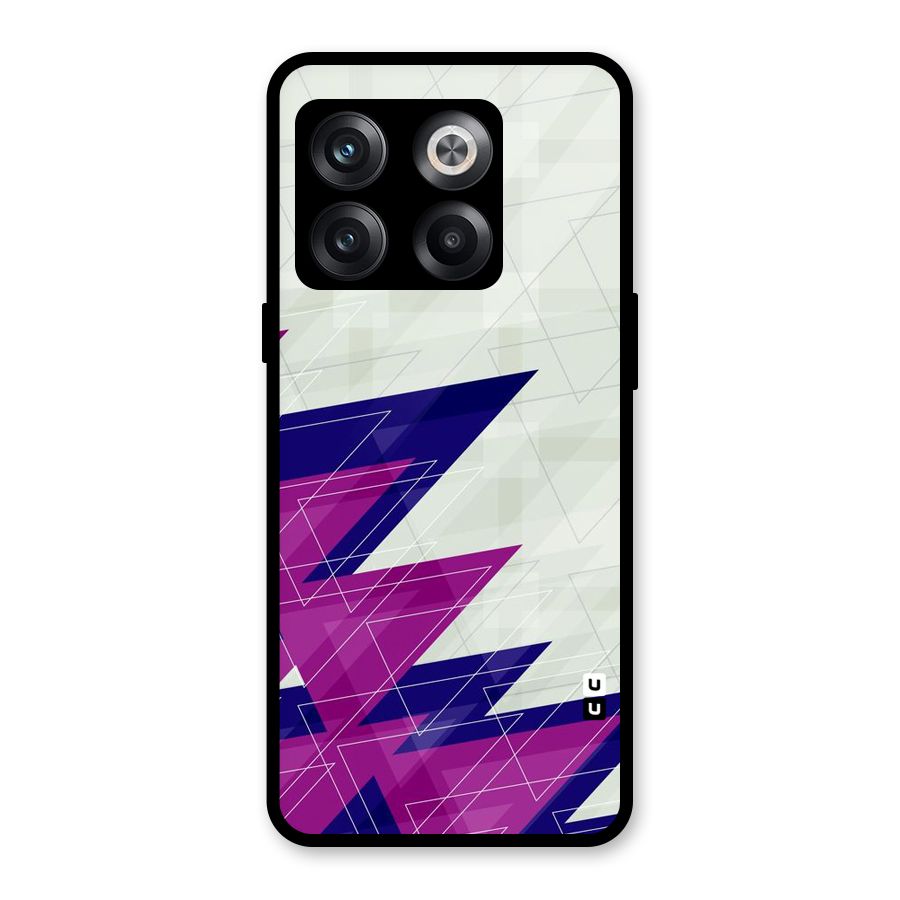 Sharp Abstract Design Glass Back Case for OnePlus 10T