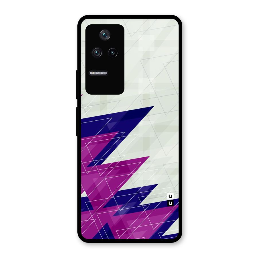 Sharp Abstract Design Glass Back Case for Poco F4 5G