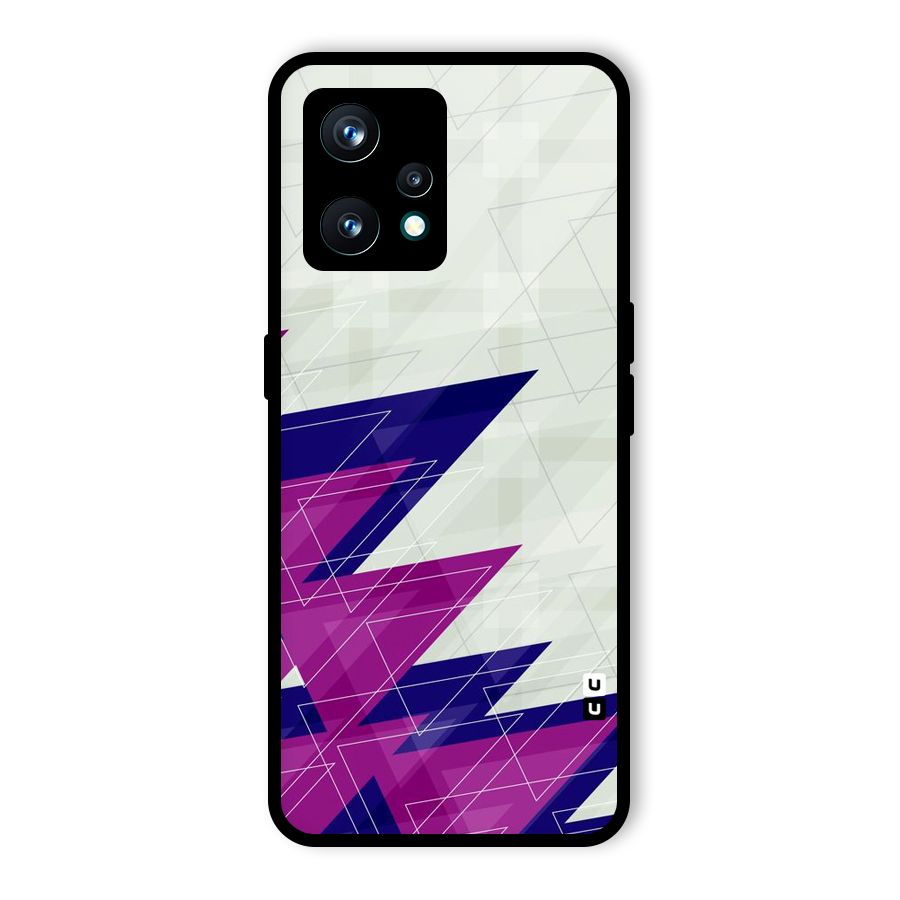 Sharp Abstract Design Glass Back Case for Realme 9 Pro Plus 5G