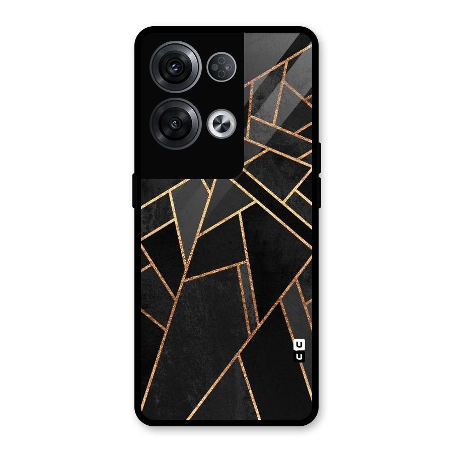 Sharp Tile Glass Back Case for Oppo Reno8 Pro 5G