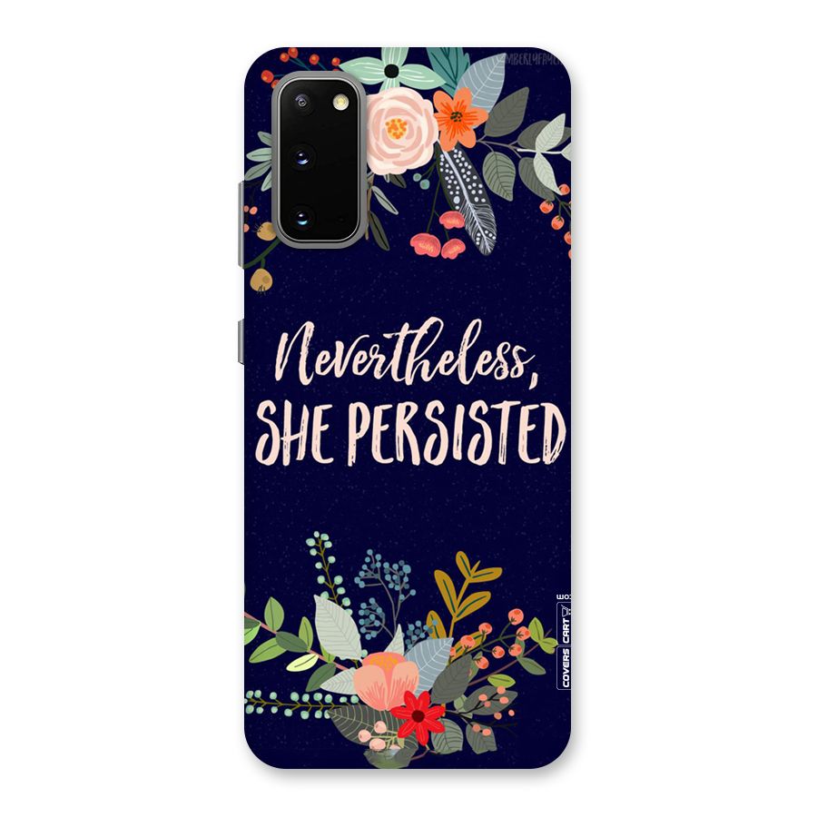 She Persisted Back Case for Galaxy S20