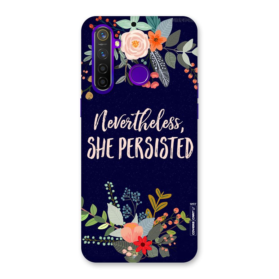 She Persisted Back Case for Realme 5 Pro