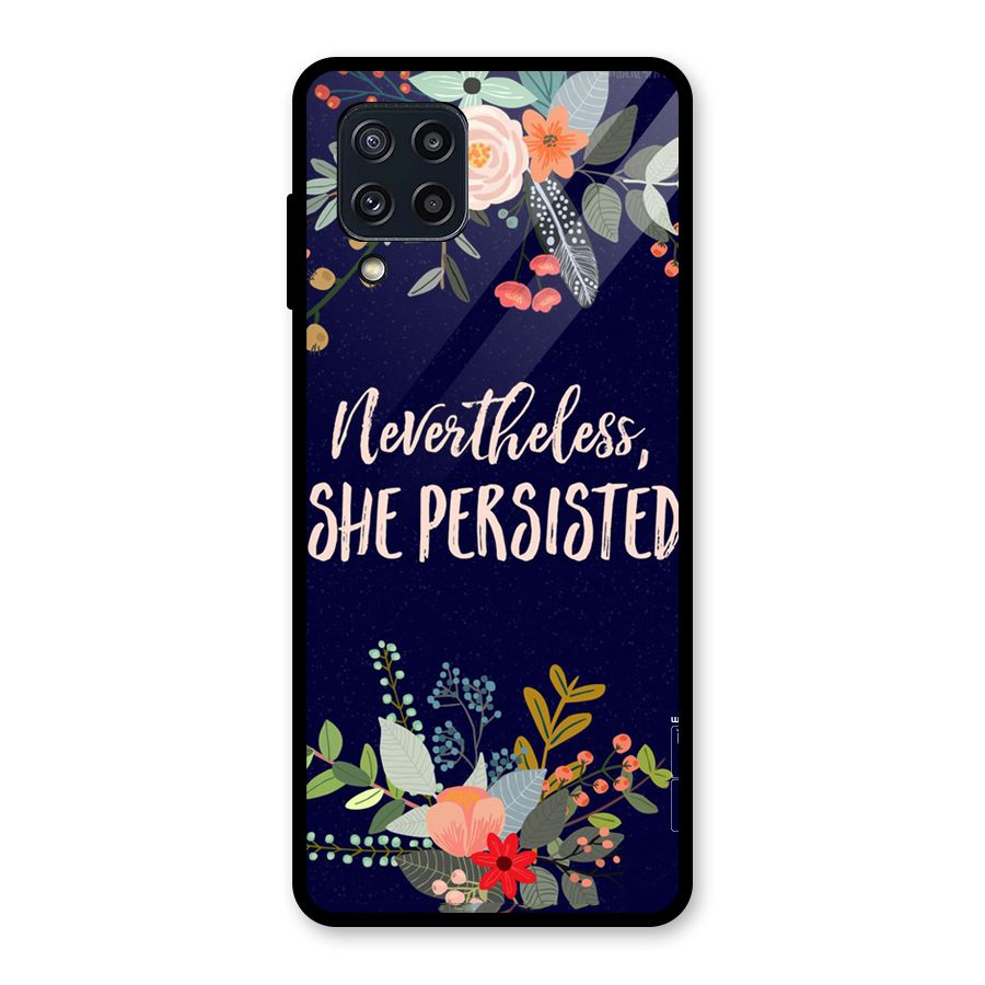 She Persisted Glass Back Case for Galaxy M32