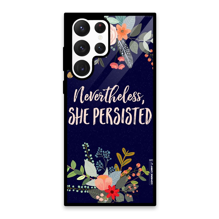 She Persisted Glass Back Case for Galaxy S22 Ultra 5G