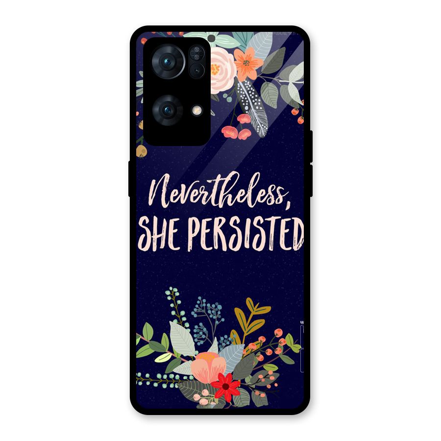 She Persisted Glass Back Case for Oppo Reno7 Pro 5G