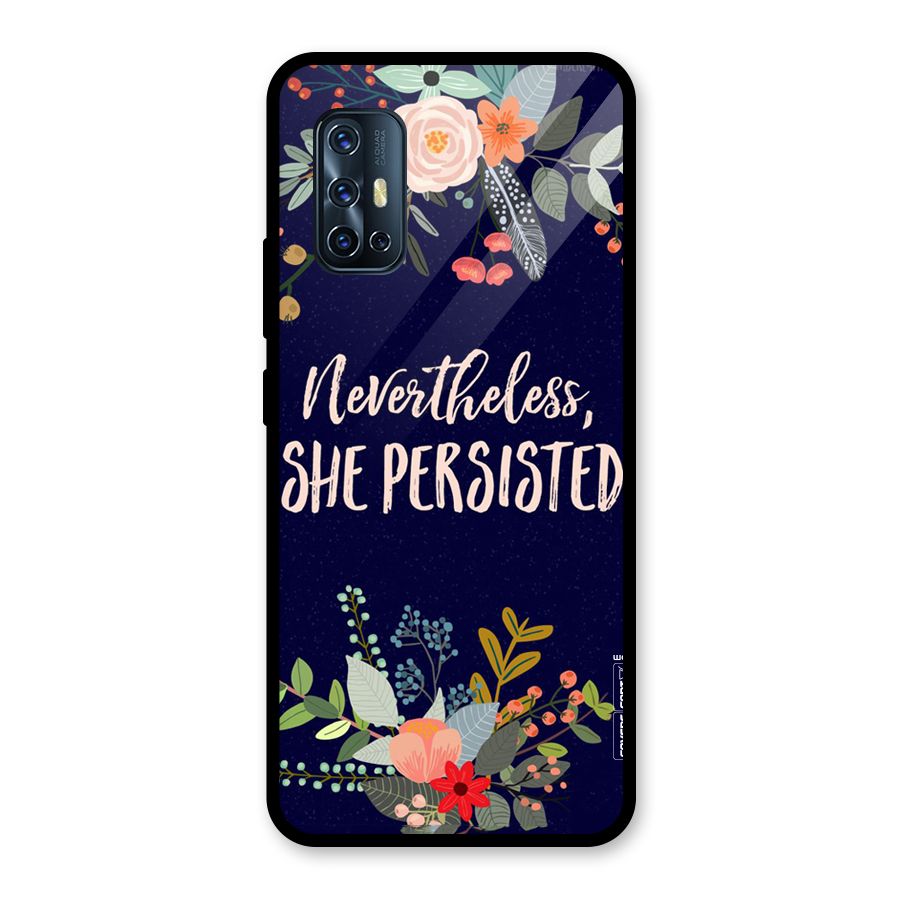 She Persisted Glass Back Case for Vivo V17