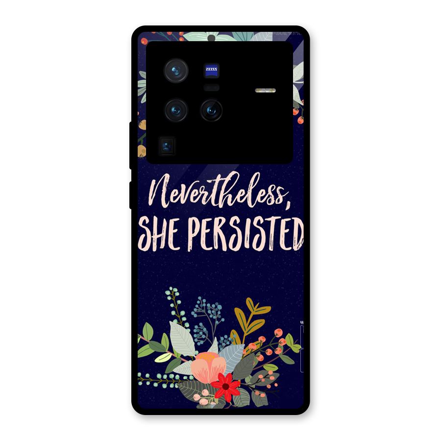 She Persisted Glass Back Case for Vivo X80 Pro