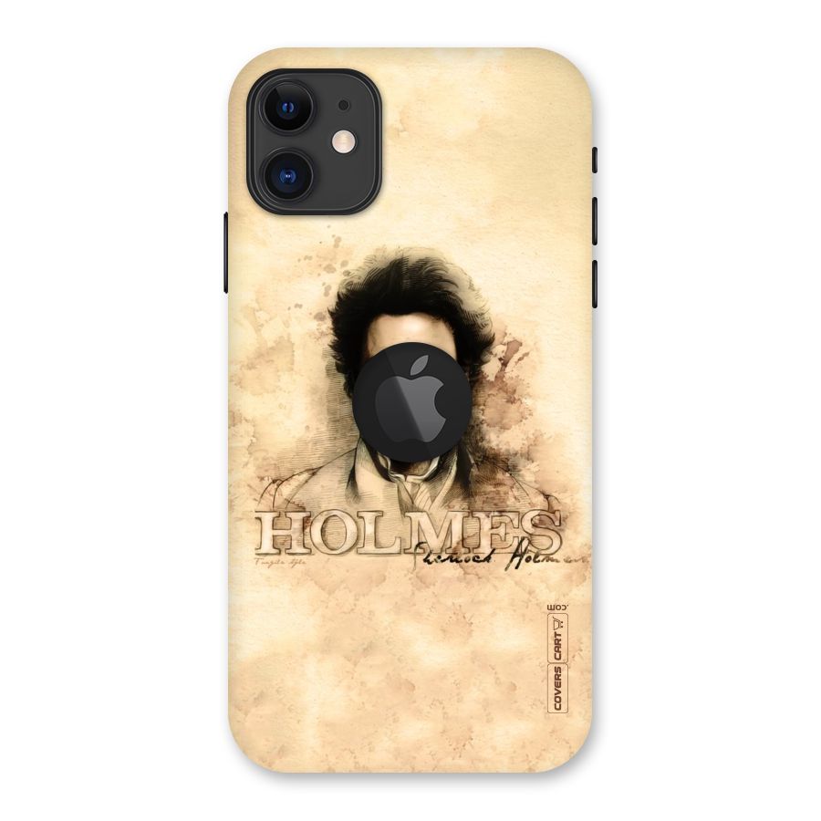 Sherlock Holmes Fan Art Back Case for iPhone 11 Logo Cut
