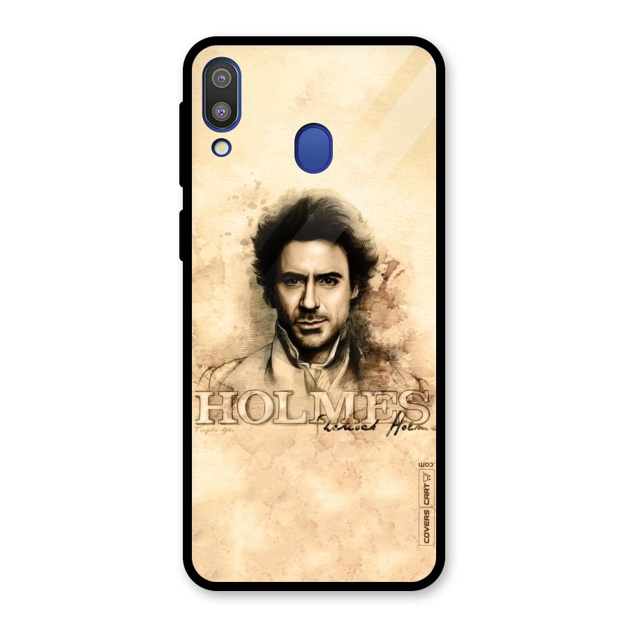 Sherlock Holmes Fan Art Glass Back Case for Galaxy M20