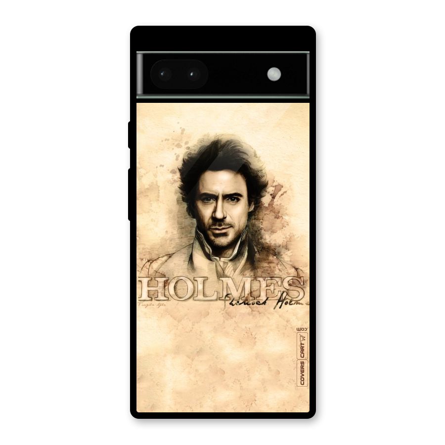 Sherlock Holmes Fan Art Glass Back Case for Google Pixel 6a
