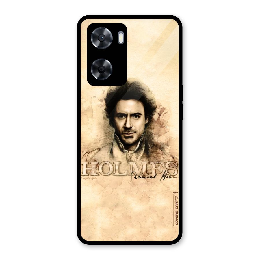 Sherlock Holmes Fan Art Glass Back Case for Oppo A57 2022