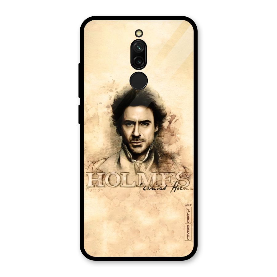 Sherlock Holmes Fan Art Glass Back Case for Redmi 8