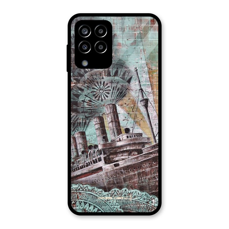 Ship Art Glass Back Case for Galaxy M33