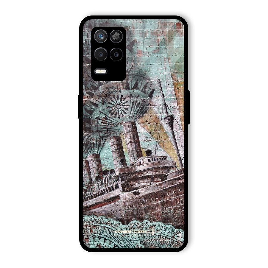 Ship Art Glass Back Case for Realme 8 5G