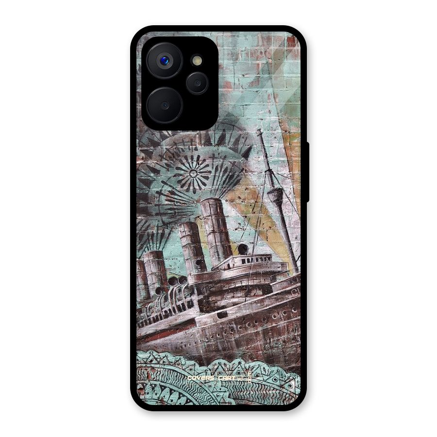 Ship Art Glass Back Case for Realme 9i 5G