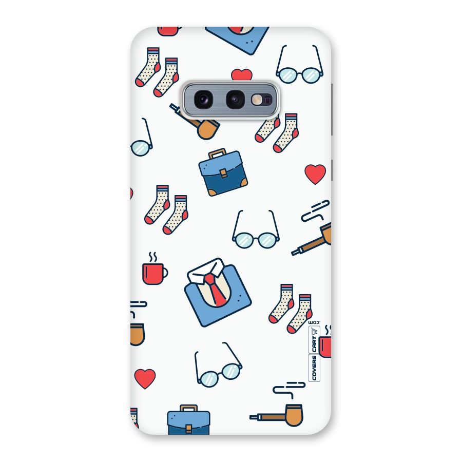 Shirt Spectacles Pattern Back Case for Galaxy S10e