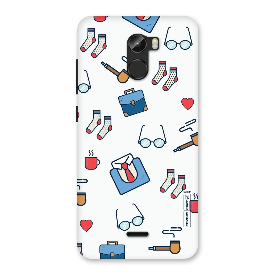 Shirt Spectacles Pattern Back Case for Gionee X1