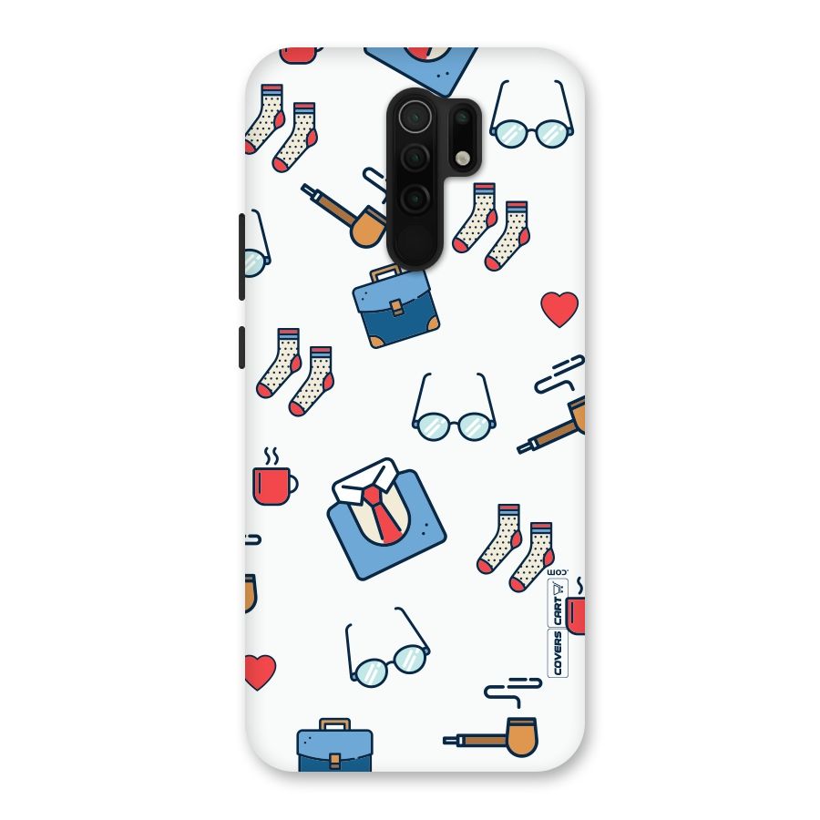 Shirt Spectacles Pattern Back Case for Poco M2