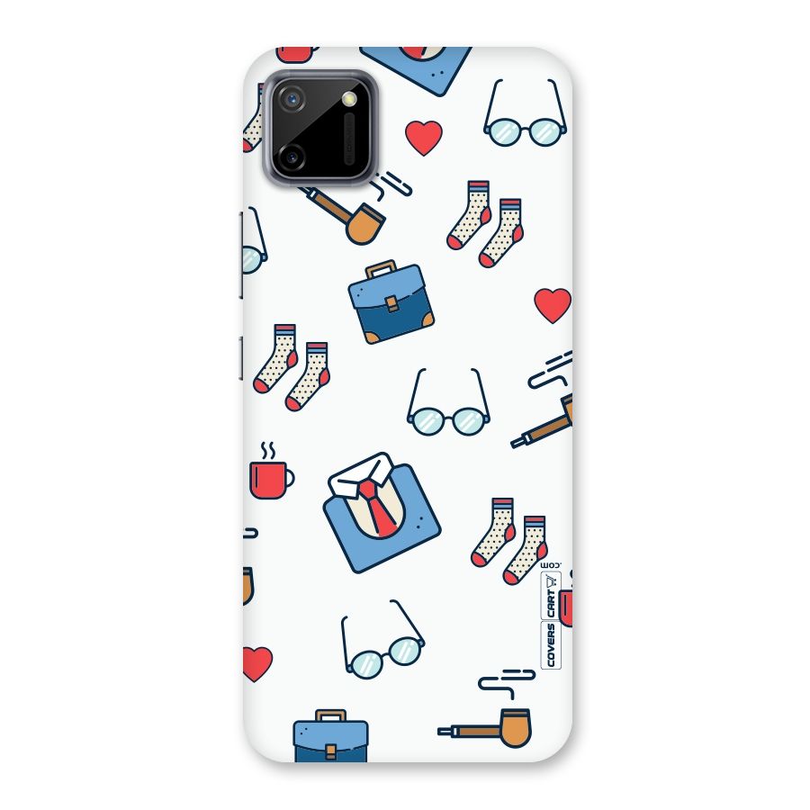 Shirt Spectacles Pattern Back Case for Realme C11
