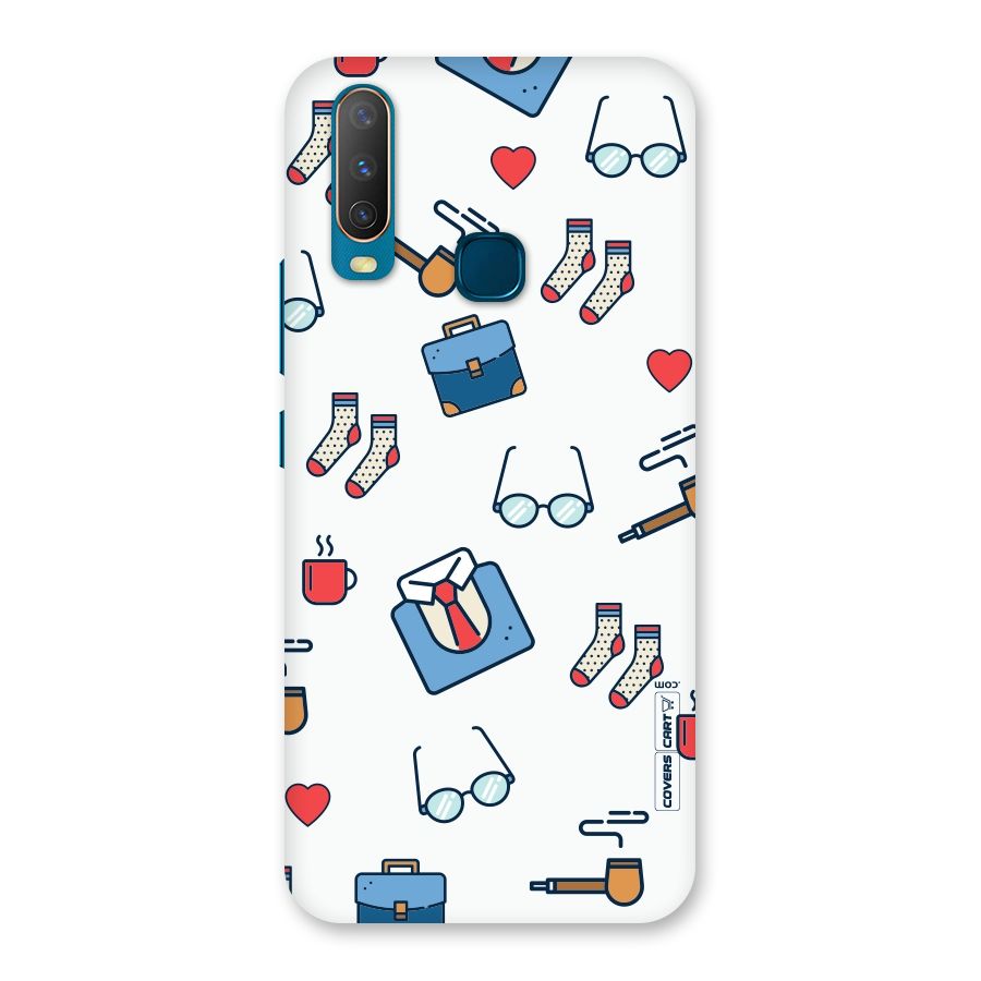 Shirt Spectacles Pattern Back Case for Vivo U10