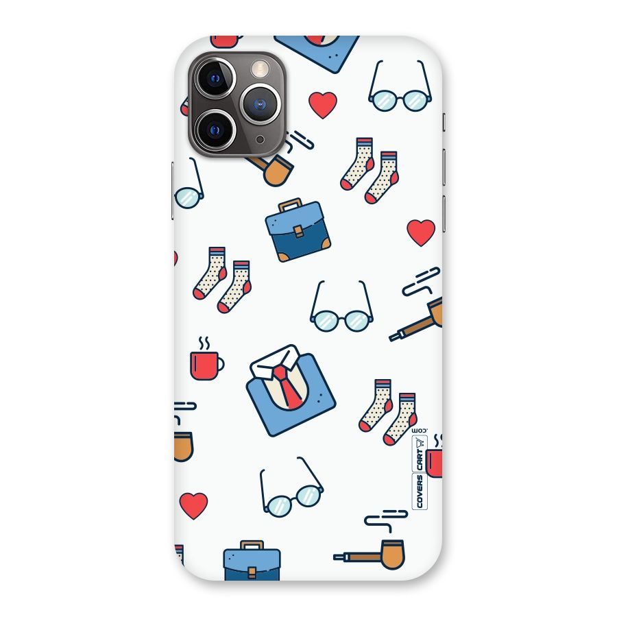 Shirt Spectacles Pattern Back Case for iPhone 11 Pro Max
