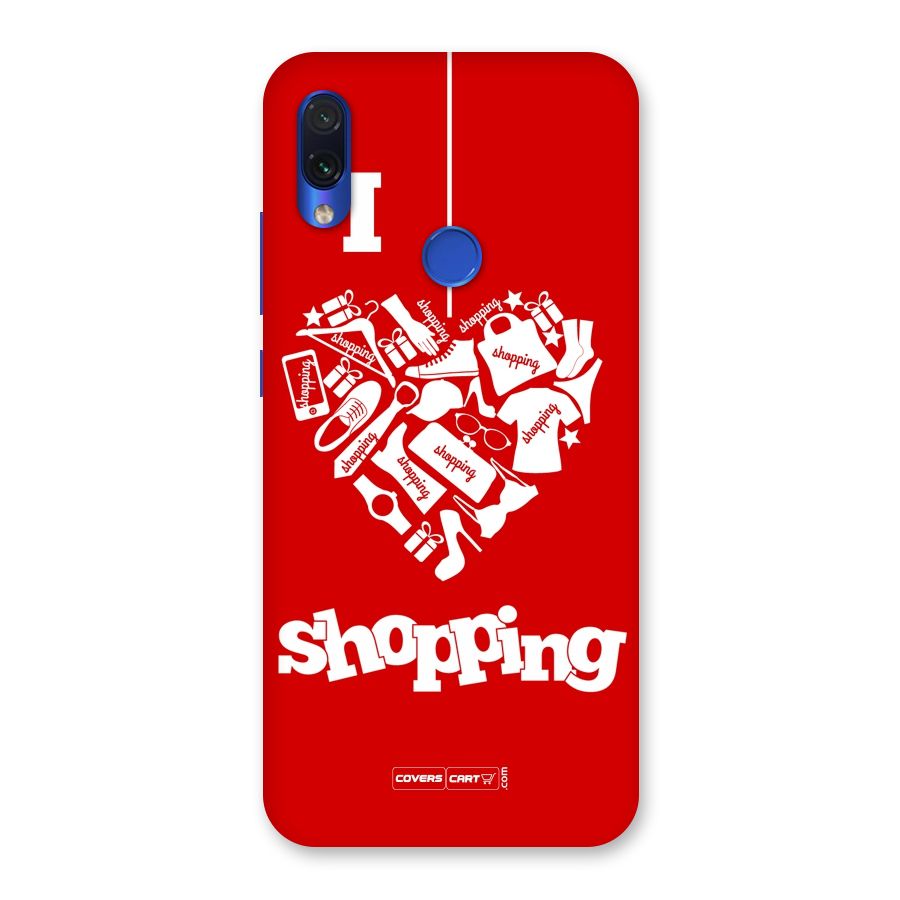 Shopaholic Shopping Love Back Case for Redmi Note 7