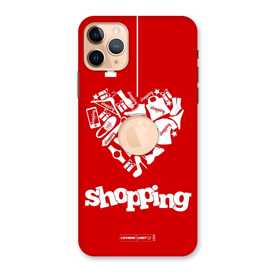 Shopaholic Shopping Love Back Case for iPhone 11 Pro Max Logo Cut