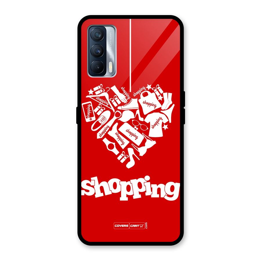 Shopaholic Shopping Love Glass Back Case for Realme X7