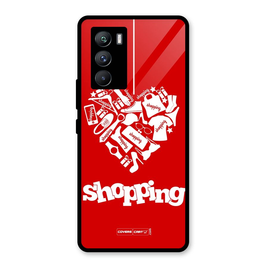 Shopaholic Shopping Love Glass Back Case for Vivo iQOO 9 SE