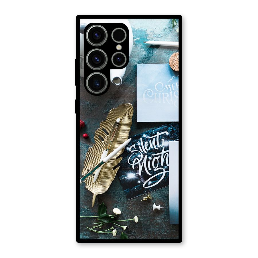 Silent Night Celebrations Glass Back Case for Galaxy S23 Ultra