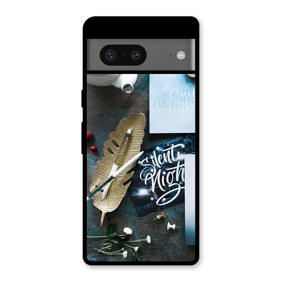 Silent Night Celebrations Glass Back Case for Google Pixel 7