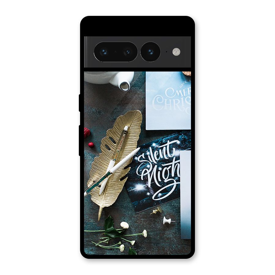 Silent Night Celebrations Glass Back Case for Google Pixel 7 Pro